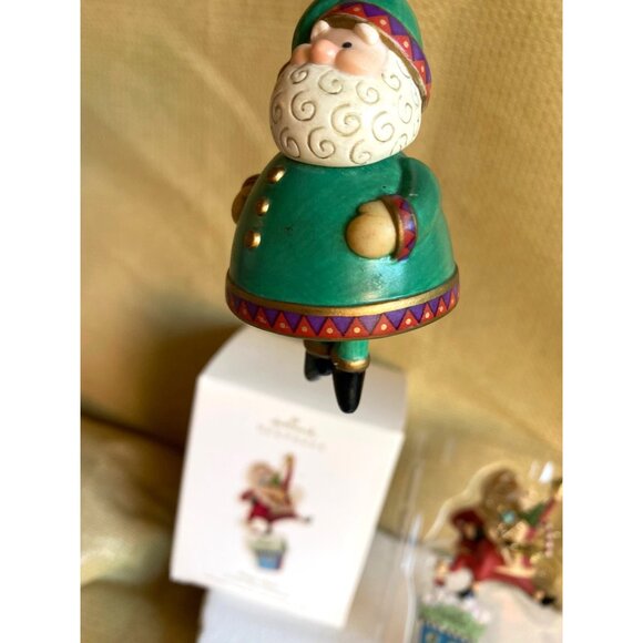Hallmark Keepsake Magic Man Santa Claus ornament 3pc - Picture 8 of 8